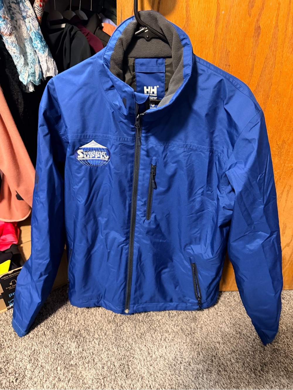 Helly Hansen Men’s L Insulated Ski Winter Jacket Waterproof Blue NWOT